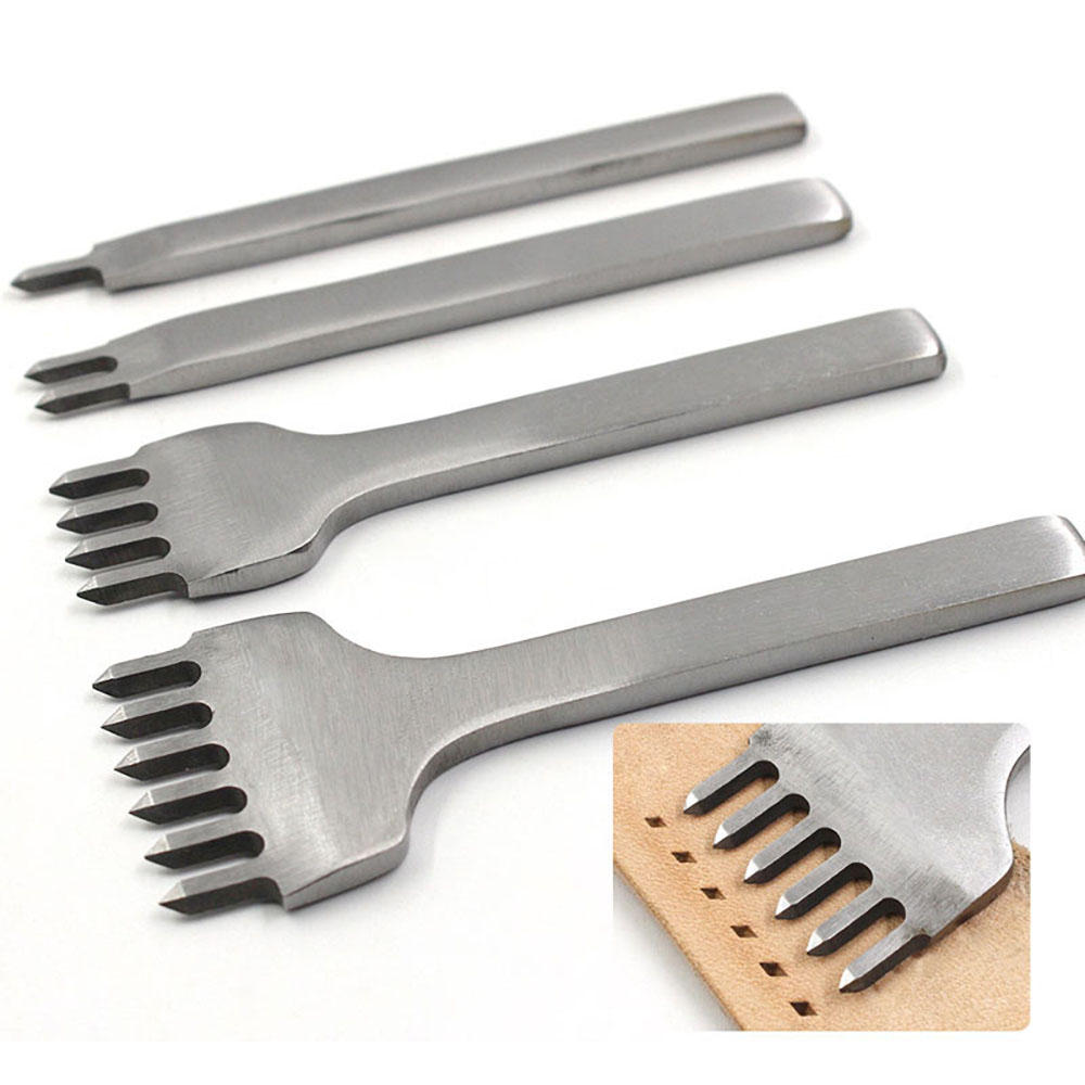 Leatherwork Diy - 3/4/5/6mm Spacing Punch Tool For Leather