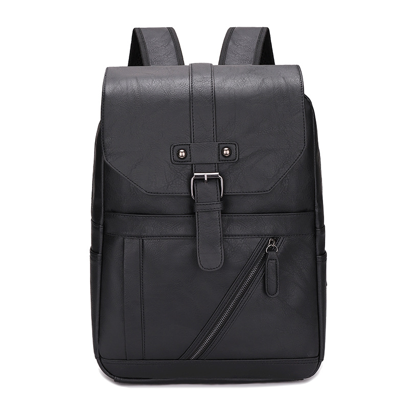 Leather Work Rucksack Mens - AOTIAN High Quality Business Printed Leather