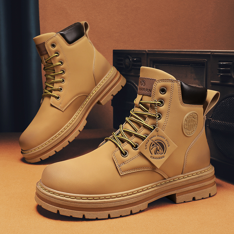 Youtube Leatherwork - Men's Boots Winter Wear Resistant High