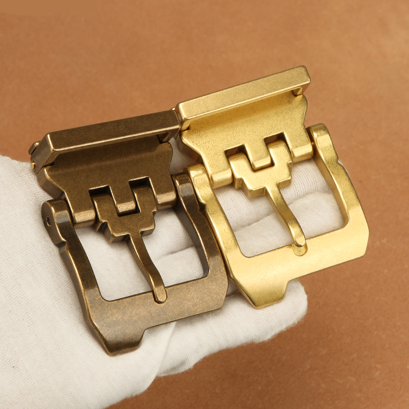Leatherwork Diy - 1pcs Solid Brass Belt Buckle 39mm