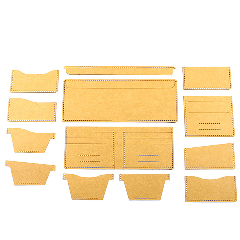 Leatherwork Diy - DIY leather craft universal short wallet