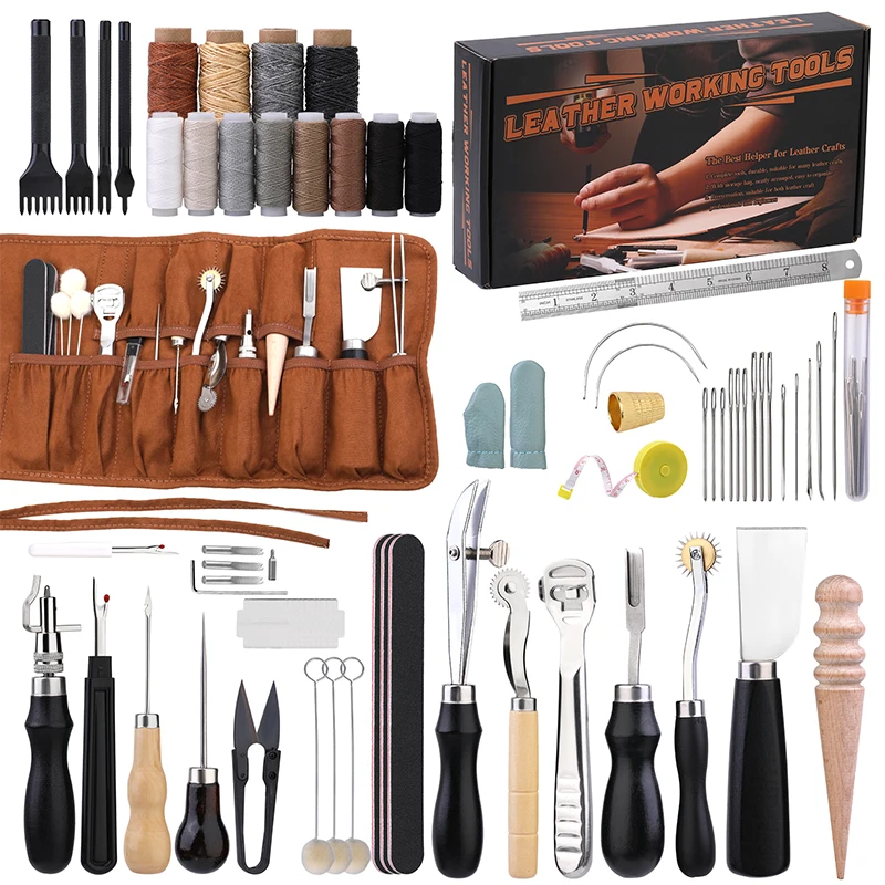 Leatherwork Hammer - KRABALL Professional Leather Craft Tool Kit