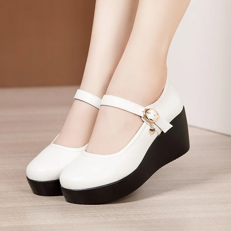 6cm Small Size 32-43 Vintage S - огляд і ціна Leather Work Flats Women