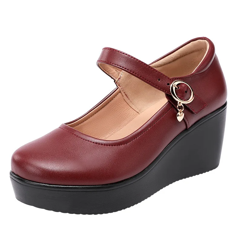 6cm Small Size 32-43 Vintage S - огляд і ціна Leather Work Flats Women