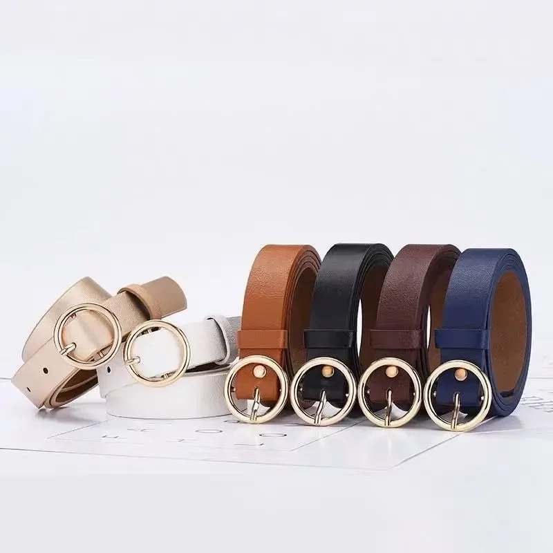 Women's Belt Round Buckle Belt - огляд і ціна Leather Work Jeans