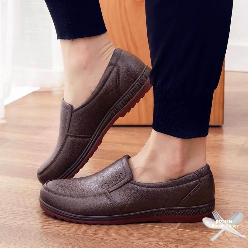 Men's Casual Work Rain Boots L - огляд і ціна Youtube Leatherwork