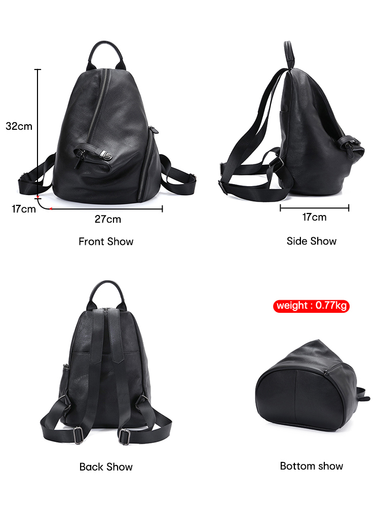 Zency Women's Genuine Leather  - огляд і ціна Leather Work Backpack