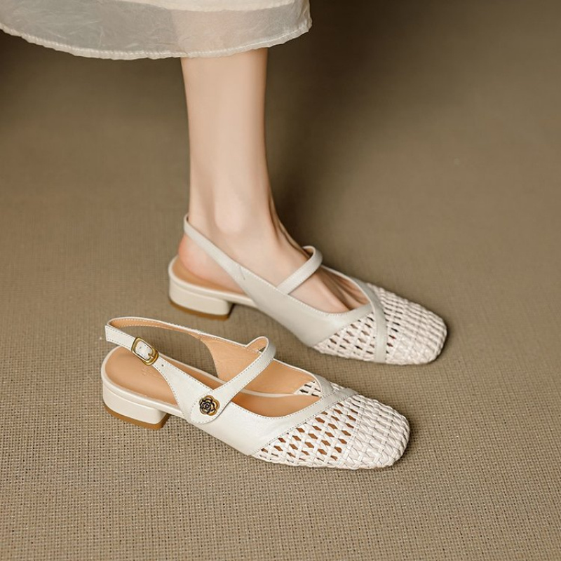 Women's Closed Toe Sandals Wov - огляд і ціна Leather Work Flats Women