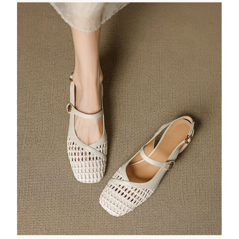 Women's Closed Toe Sandals Wov - огляд і ціна Leather Work Flats Women
