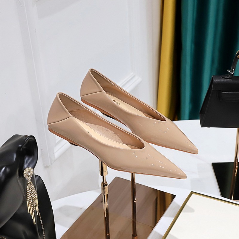 Fashion Women 1cm Low Heels Wo - огляд і ціна Leather Work Flats Women