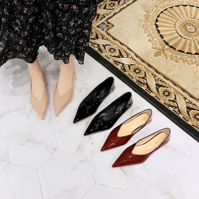 Fashion Women 1cm Low Heels Wo - огляд і ціна Leather Work Flats Women