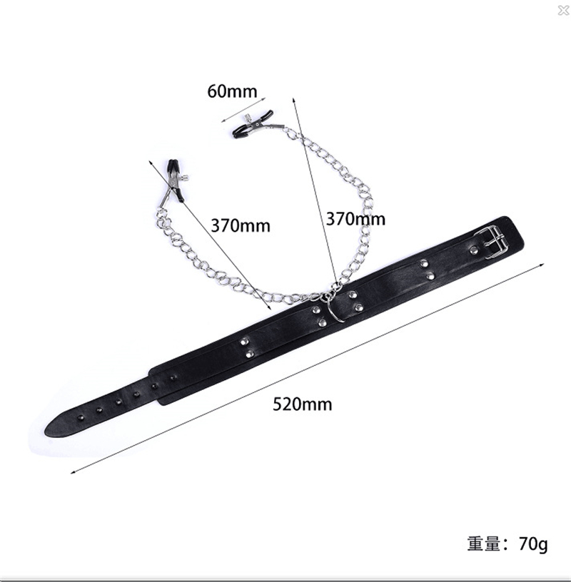 Cool Punk Choker Leather Neck  - огляд і ціна Leatherwork Clamp