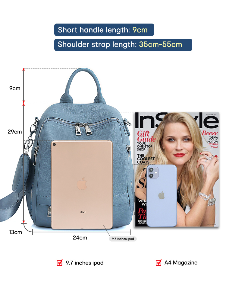 Zency Women's Genuine Leather  - огляд і ціна Leather Work Backpack