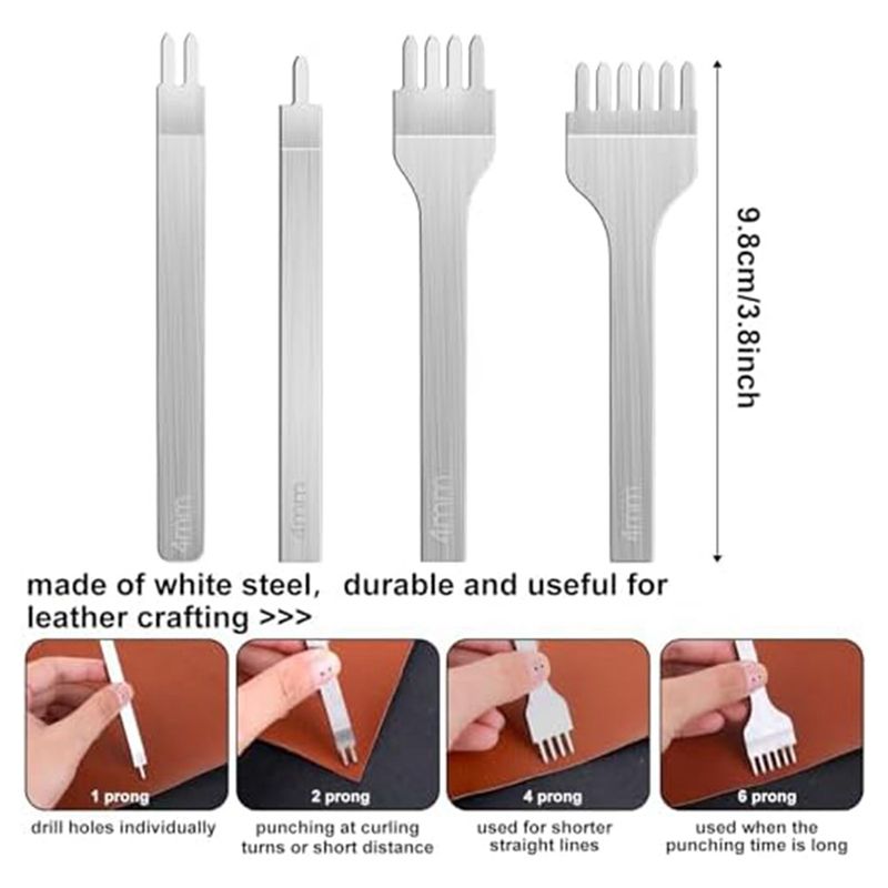 ABHI-14Pcs Leather Working Too - огляд і ціна Leatherwork Beginner Tools