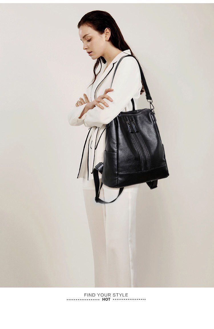 Women Soft Leather Backpack Sc - огляд і ціна Leather Work Backpack