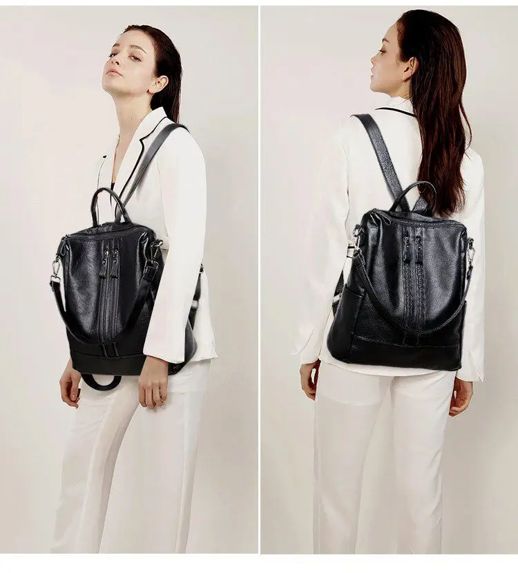 Women Soft Leather Backpack Sc - огляд і ціна Leather Work Backpack
