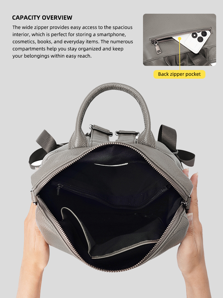 Zency Premium Genuine Leather  - огляд і ціна Leather Work Backpack