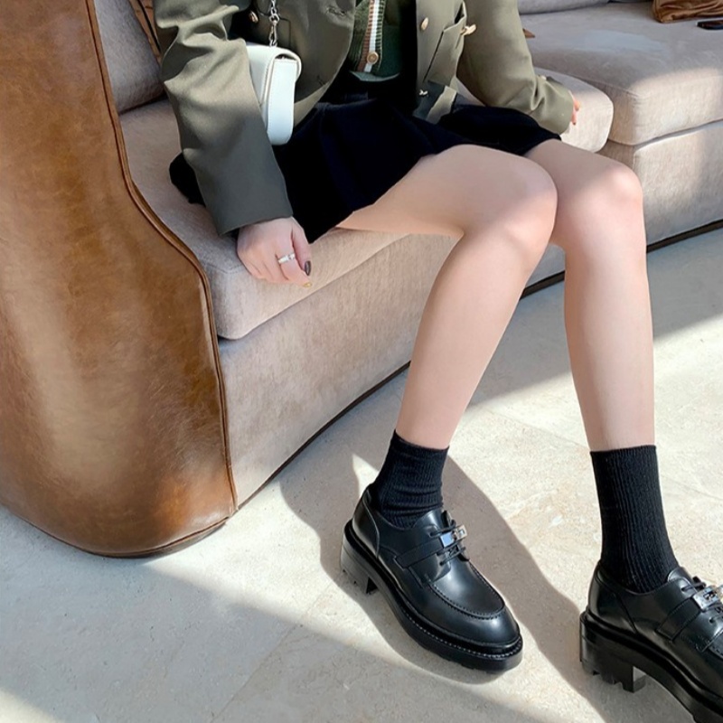 Women Loafers Shoes Retro Casu - огляд і ціна Leather Work Flats Women