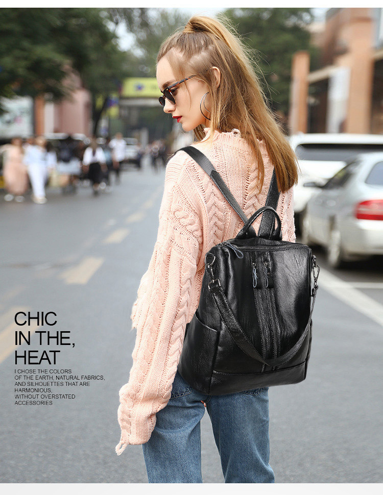 Women Soft Leather Backpack Sc - огляд і ціна Leather Work Backpack