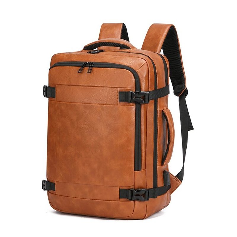 2027 NEW  Men Backpack PU Leat - огляд і ціна Leather Work Backpack