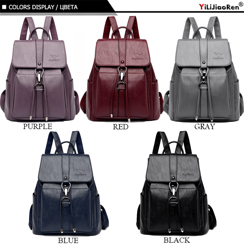 Anti Theft Backpack Women Shou - огляд і ціна Leather Work Backpack