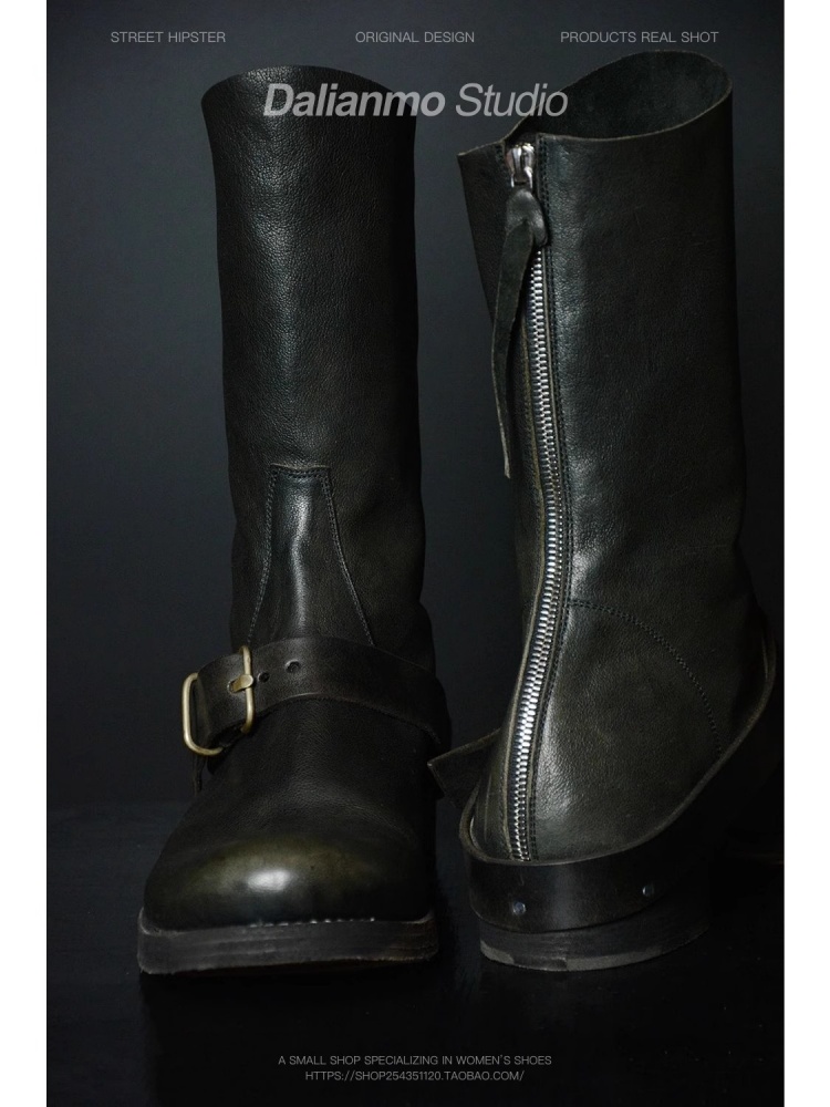 Black Cool Short Boots for Men - огляд і ціна Youtube Leatherwork