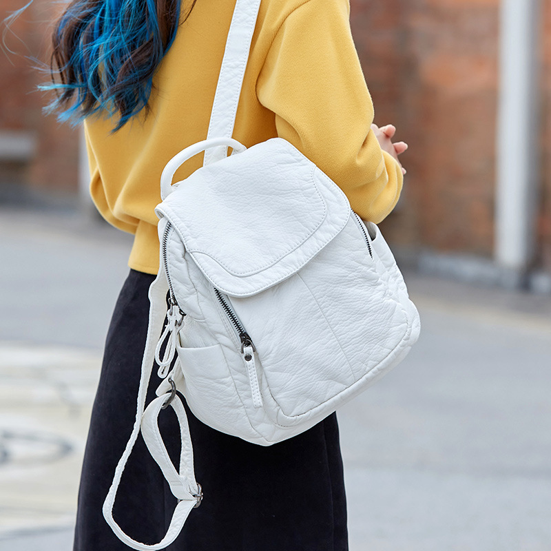 Women's Backpack White Washed  - огляд і ціна Leather Work Backpack