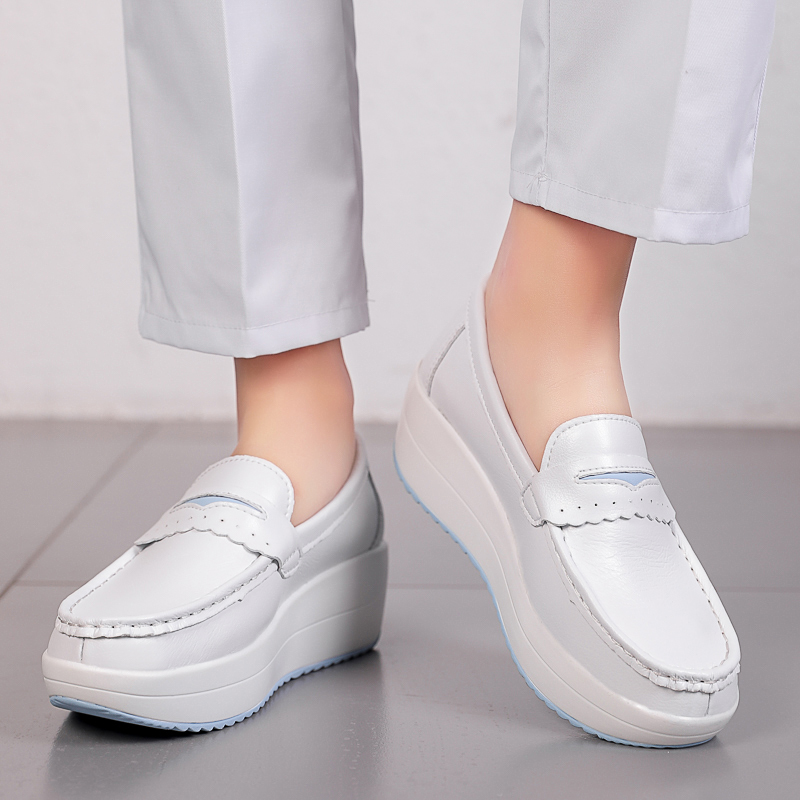 STRONGSHEN Women Platform Wedg - огляд і ціна Leather Work Flats Women