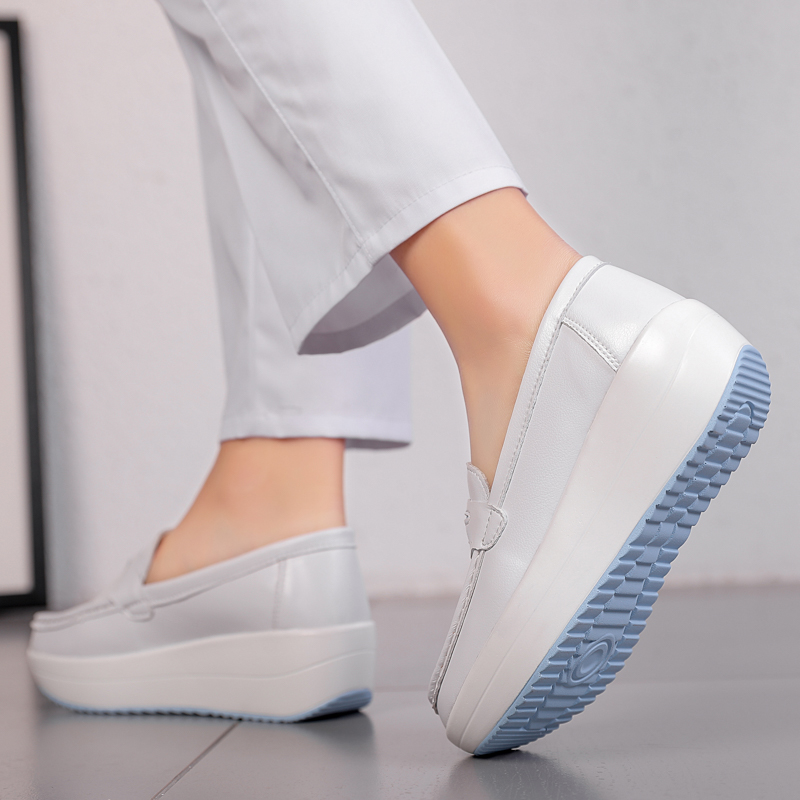 STRONGSHEN Women Platform Wedg - огляд і ціна Leather Work Flats Women
