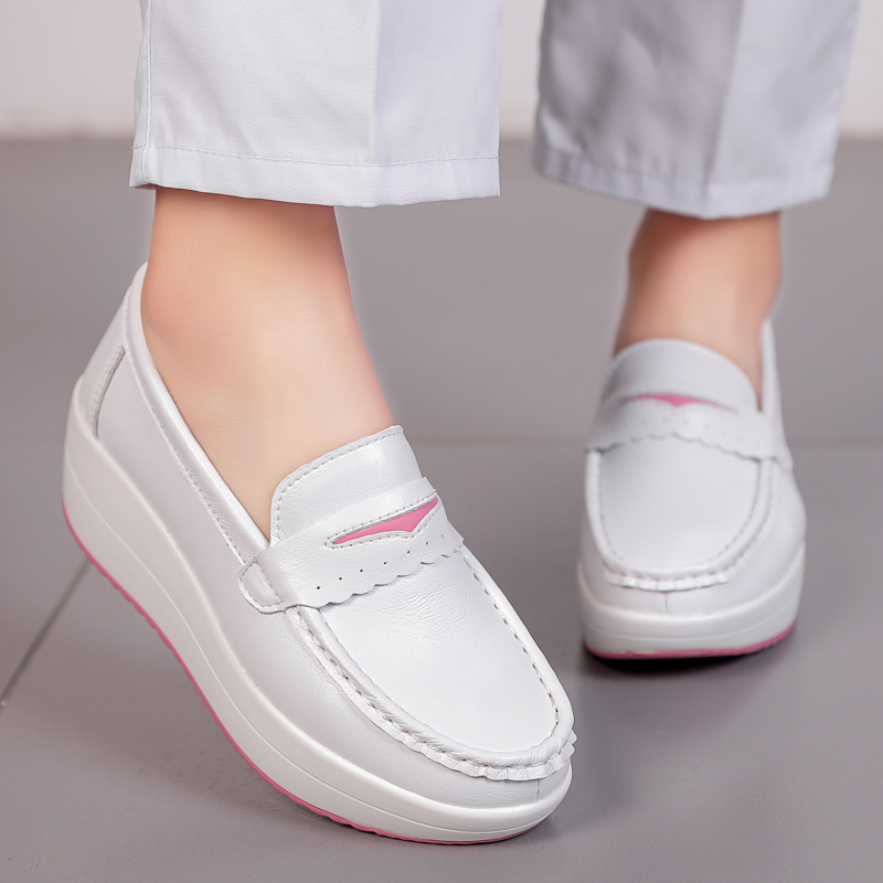 STRONGSHEN Women Platform Wedg - огляд і ціна Leather Work Flats Women