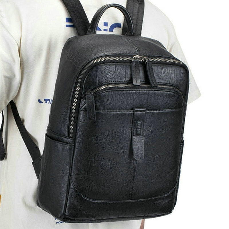 Black Man Genuine Leather Back - огляд і ціна Leather Work Rucksack Mens