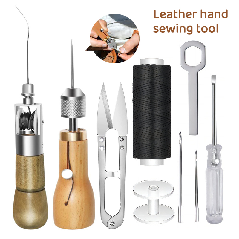 8pcs/set DIY Leather Sewing Th - огляд і ціна Leatherwork Hammer